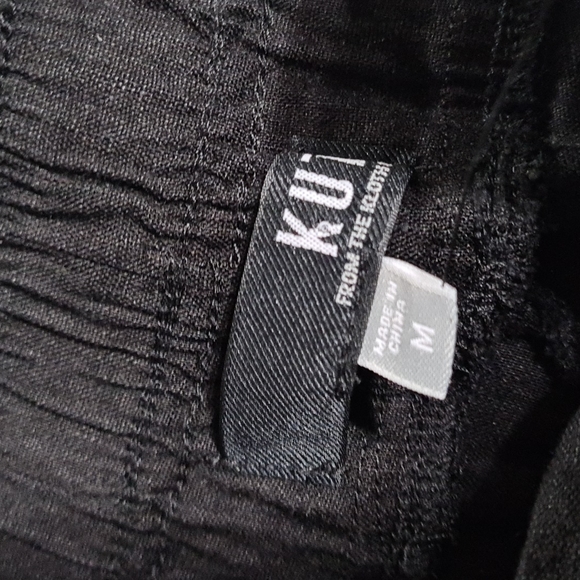 Kut from the Kloth Black Jogger Pants Medium NWT - Picture 4 of 8